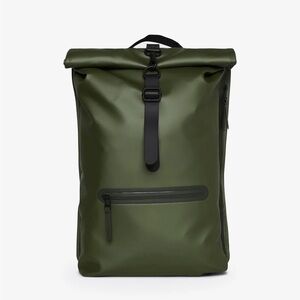 NWT RAINS Rolltop Rucksack Evergreen